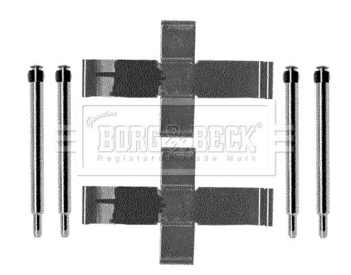 BORG & BECK Комплектующие, колодки дискового тормоза BBK1009